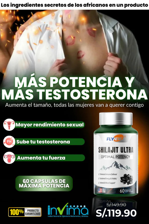 SHILAJIT ULTRA 🔥 El secreto natural de los africanos para aumentar el tamaño y rendir más
